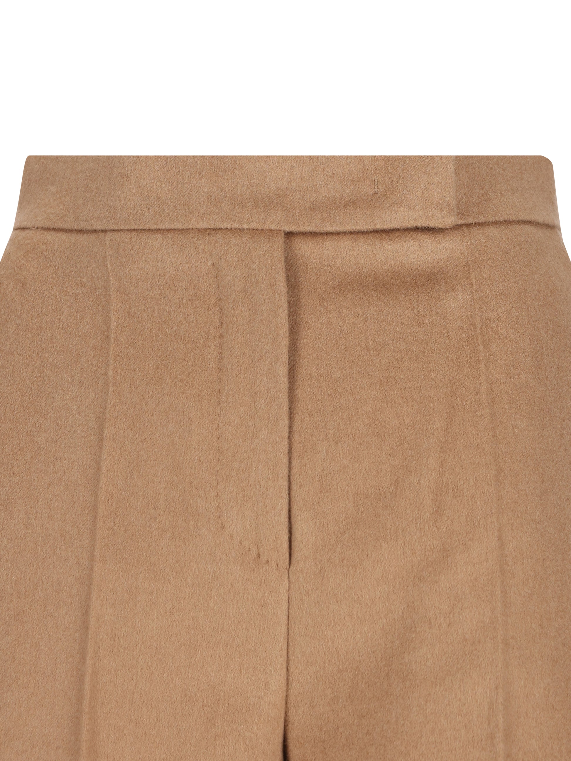 MAX MARA｜キャメル ワイドレッグ パンツ 画像3