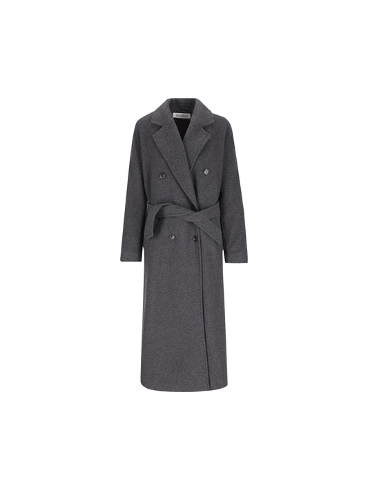 MAX MARA｜Cappotto over in jersey double di cachemire