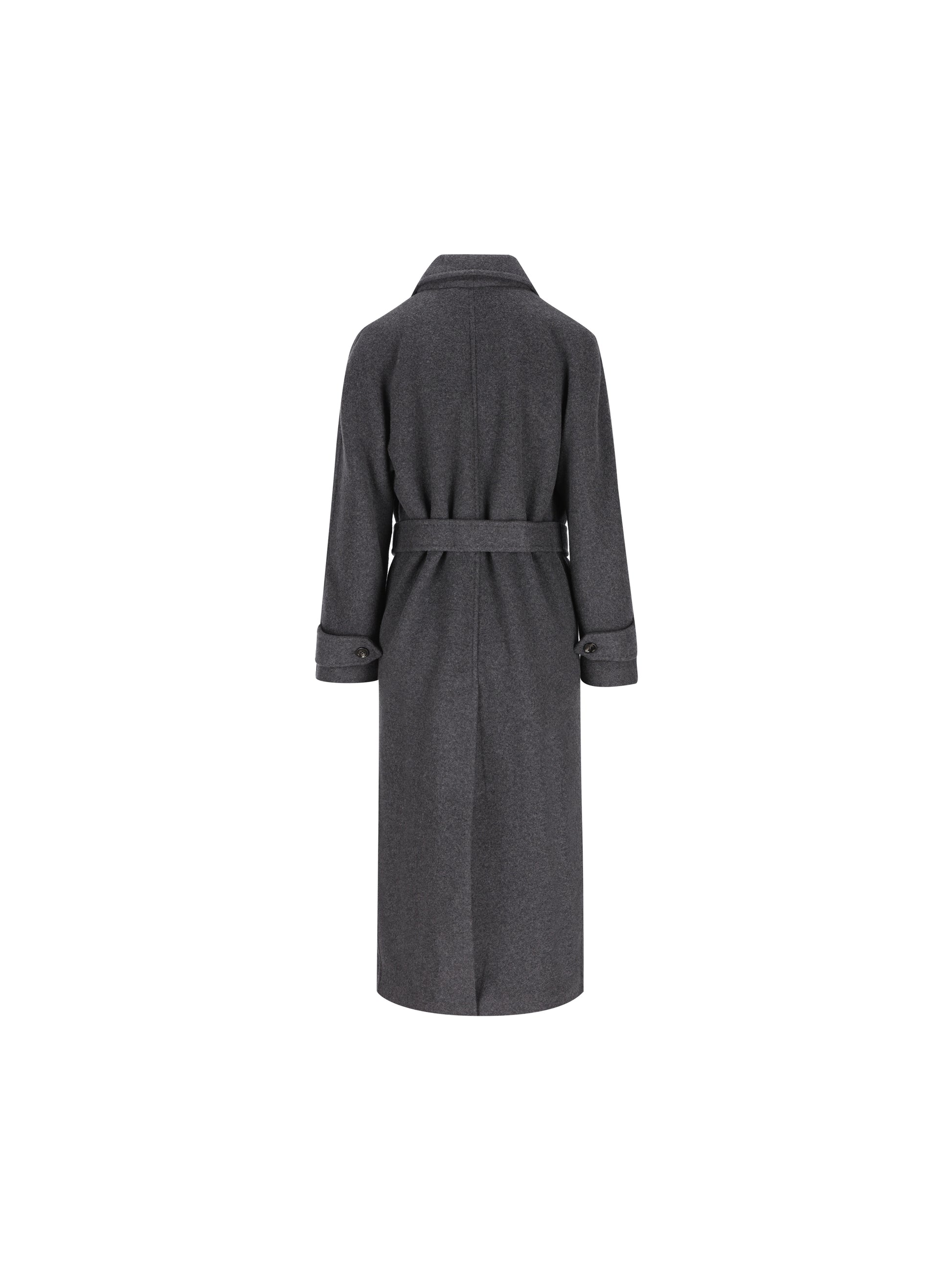 MAX MARA｜Cappotto over in jersey double di cachemire 画像2
