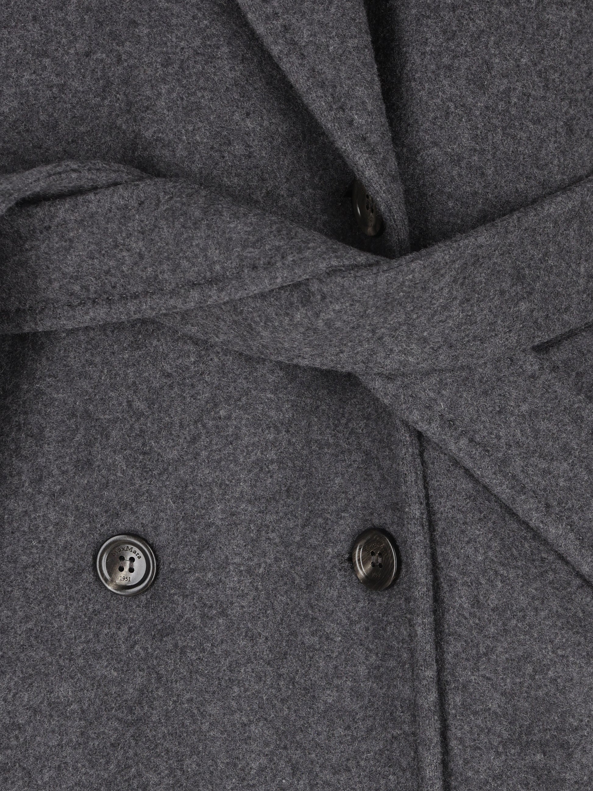 MAX MARA｜Cappotto over in jersey double di cachemire 画像3