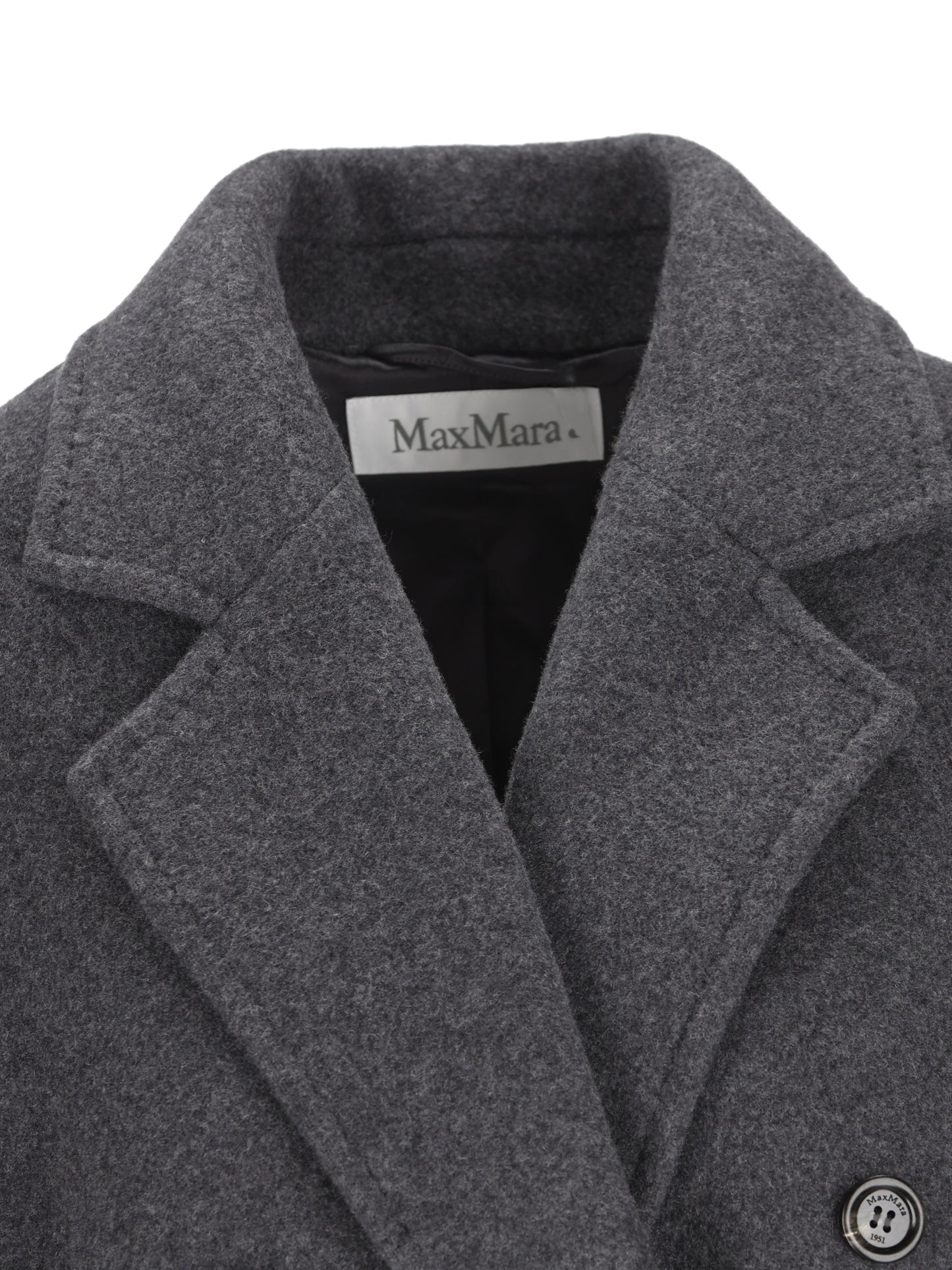 MAX MARA｜Cappotto over in jersey double di cachemire 画像4