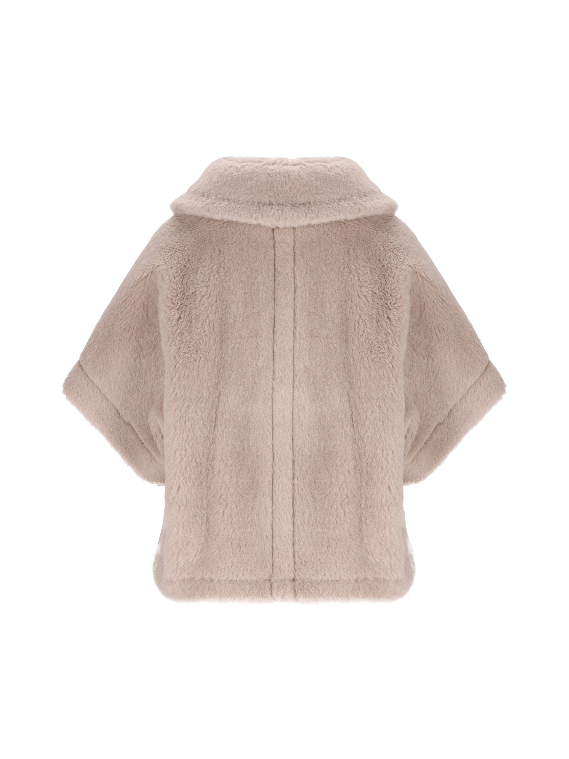 MAX MARA｜Cappa boxy in Teddy di alpaca e lana  画像2