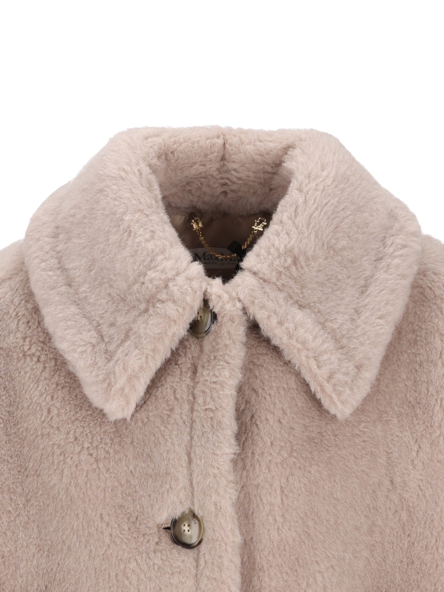 MAX MARA｜Cappa boxy in Teddy di alpaca e lana  画像4
