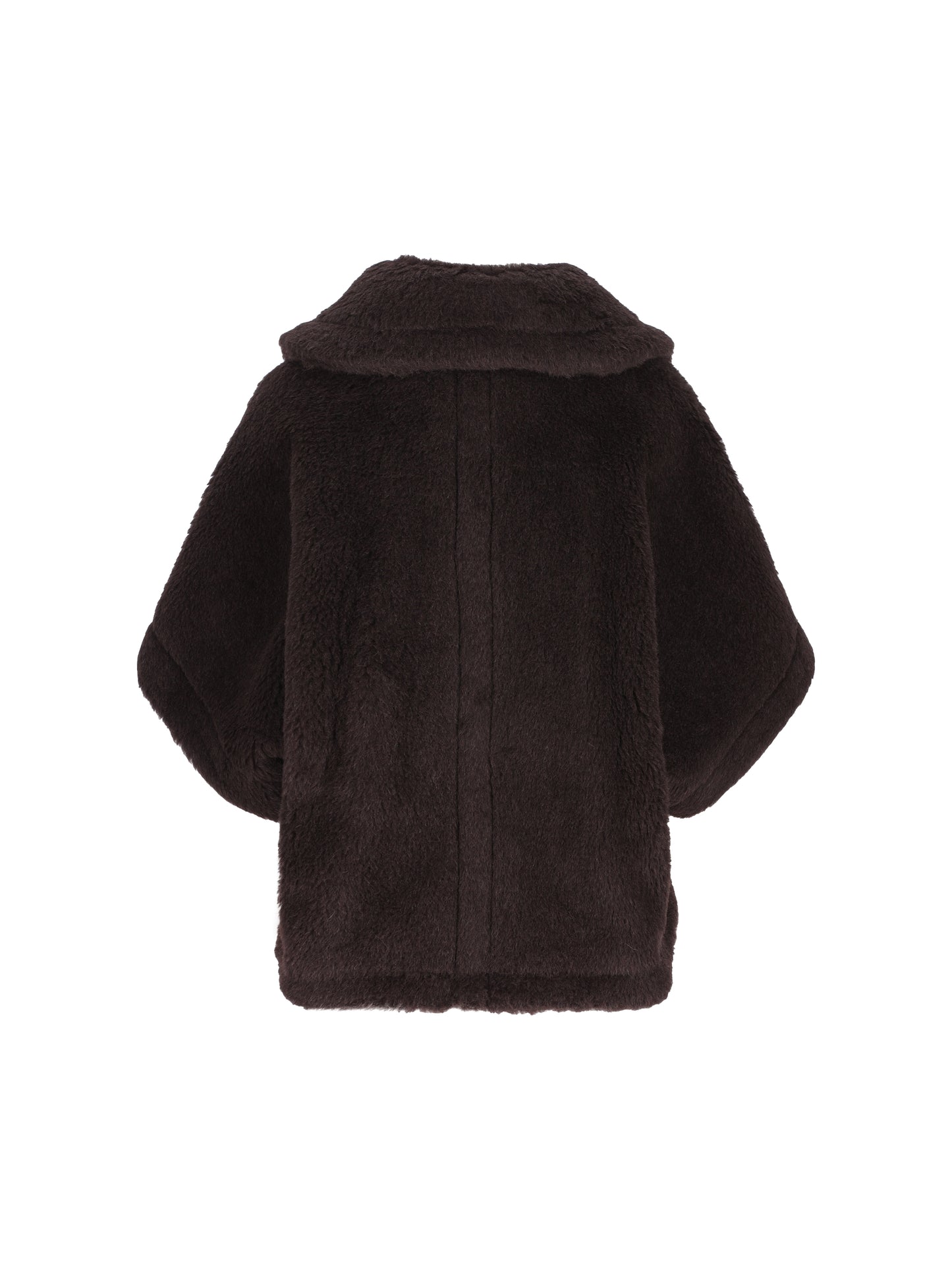 MAX MARA｜Cappa boxy in Teddy di alpaca e lana 画像2