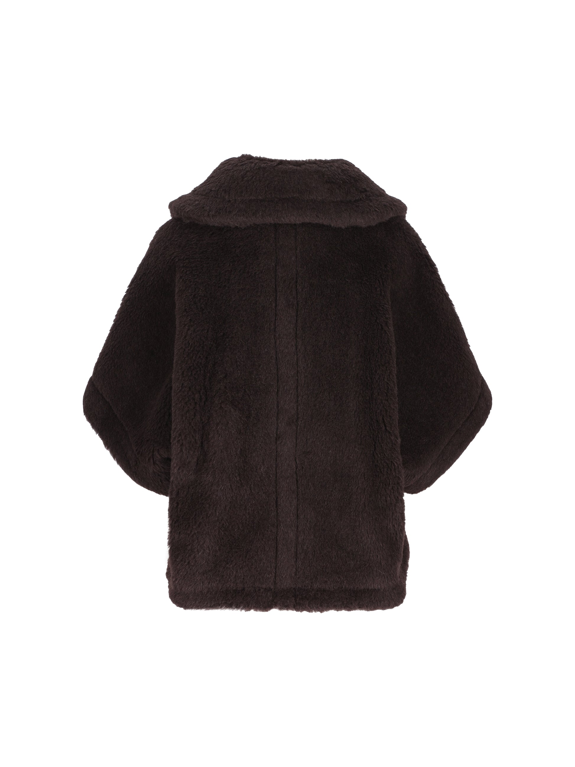 MAX MARA｜Cappa boxy in Teddy di alpaca e lana 画像2