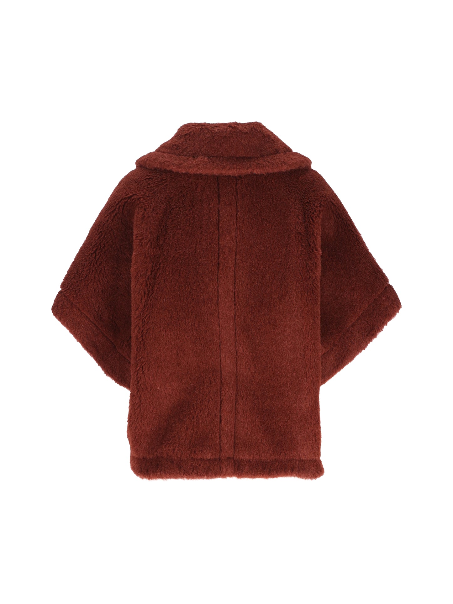 MAX MARA｜Cappa boxy in Teddy di alpaca e lana 画像2