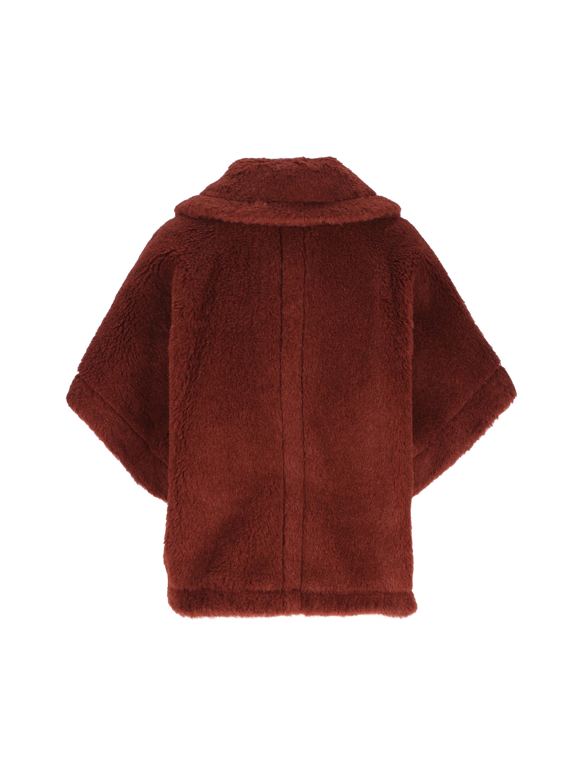 MAX MARA｜Cappa boxy in Teddy di alpaca e lana 画像2