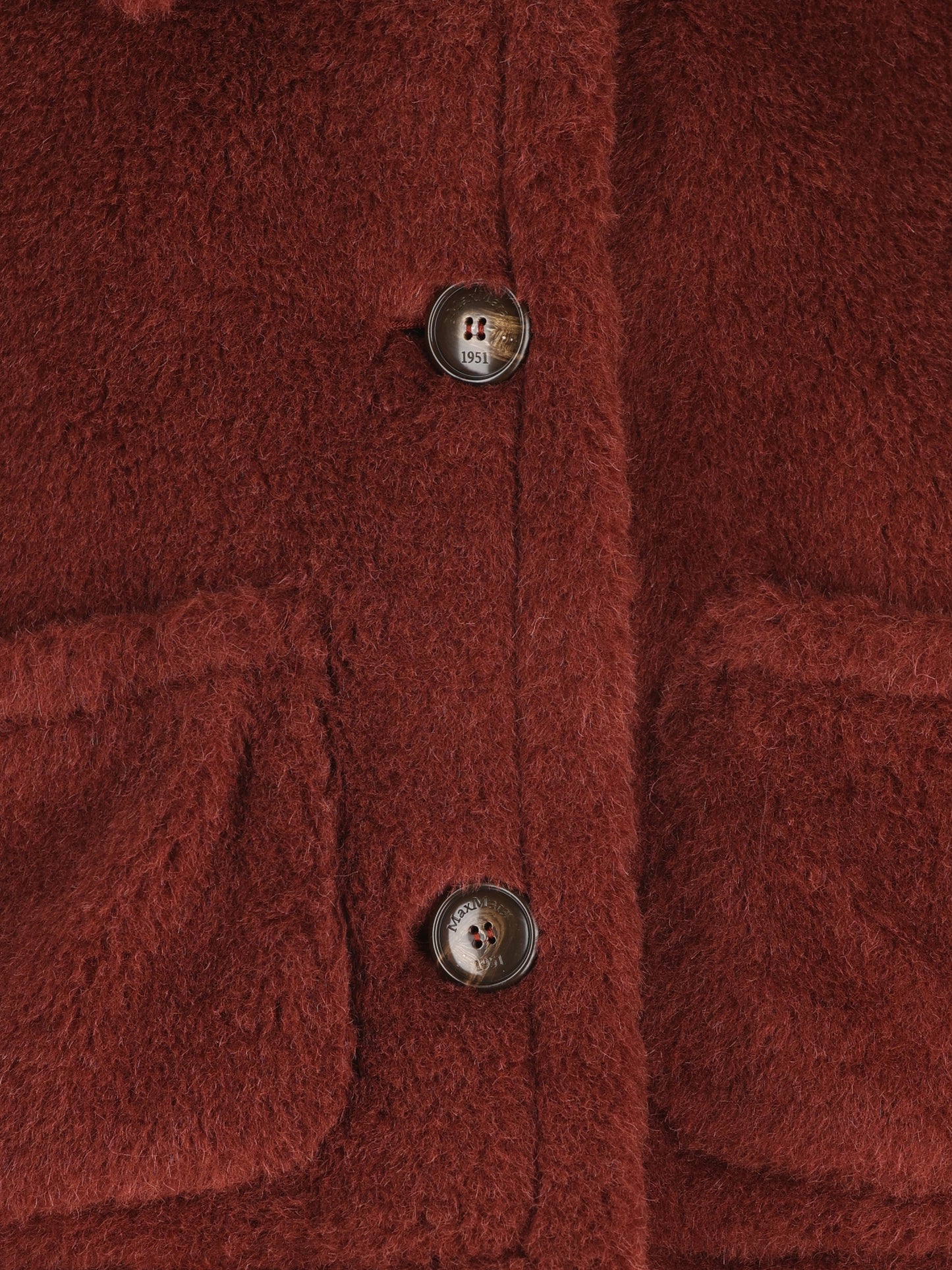 MAX MARA｜Cappa boxy in Teddy di alpaca e lana 画像4